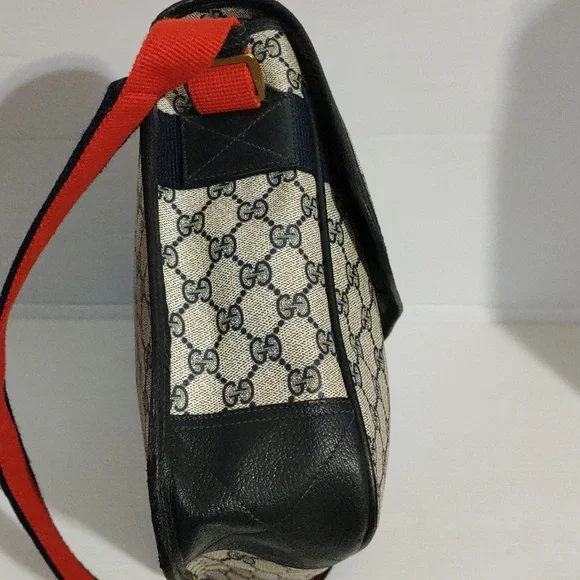 Gucci Blue Messenger Bag/Wallets Authentic Vintage - Picture 9 of 16